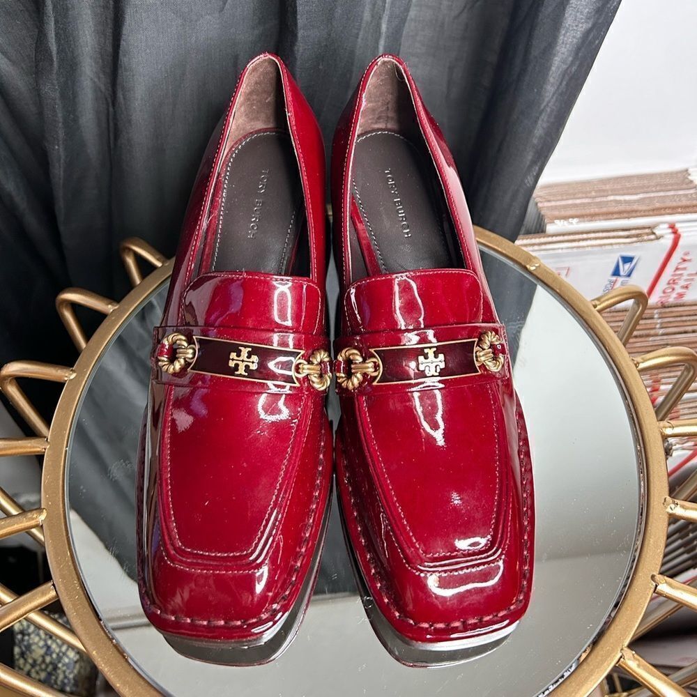 Tory Burch Mid Heel Perrine Loafers New